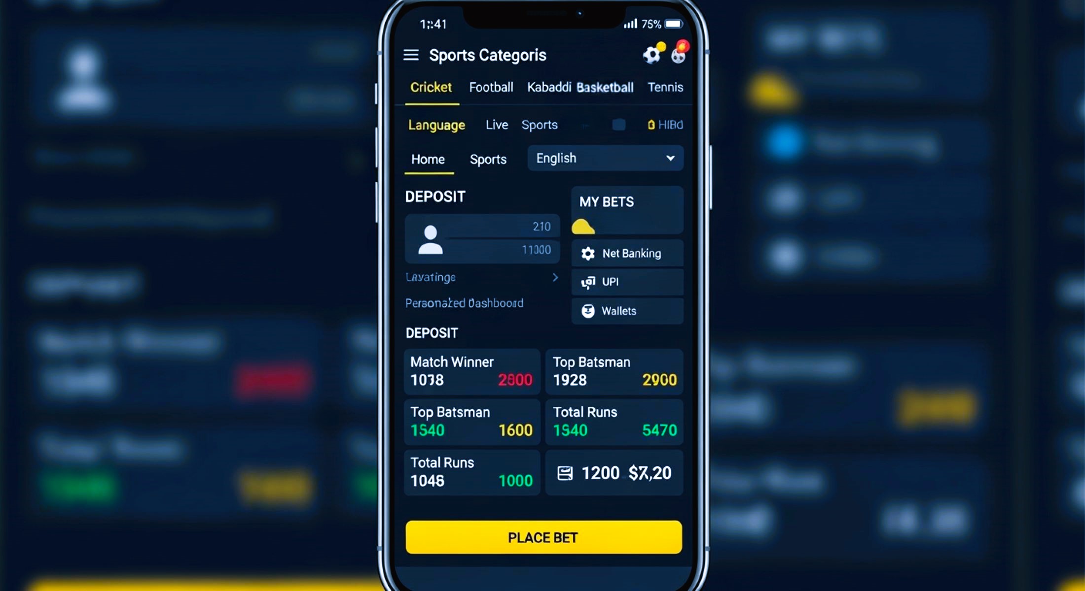 Sports Betting Mobile Interface Usability